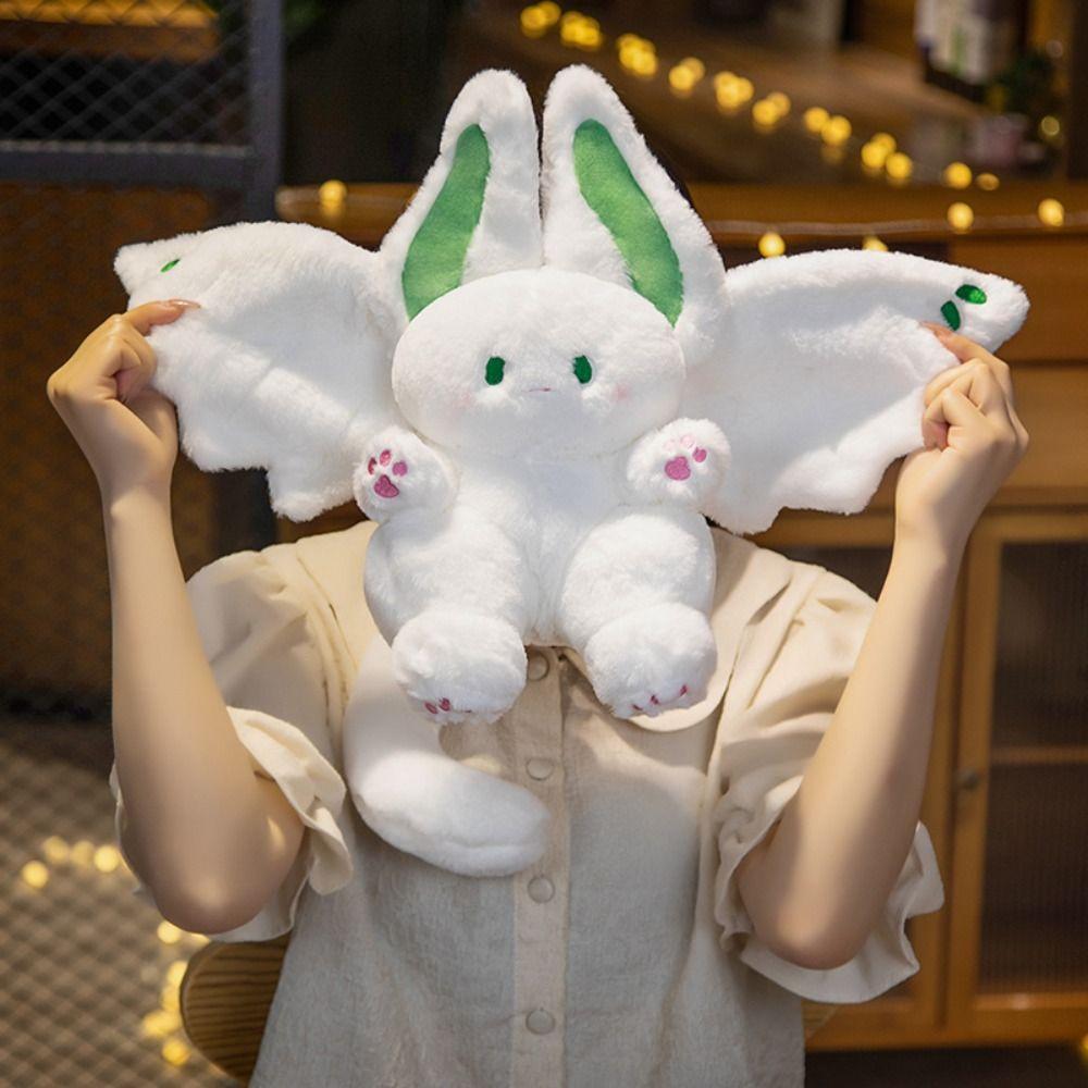 

Plush Bat Rabbit Stuffed Doll White Bat Bunny Plush Toy Cute Party Decor