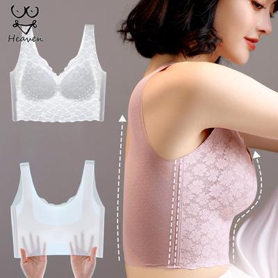 Plus Size M-7XL Bras For Women Seamless Lace Underwear Push Up Bra Large Bralette Female Brassiere Wireless Padded Breathable