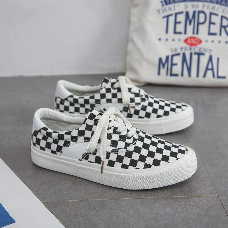 Spring and autumn new low-top board shoes trendy shoes versatile couple casual shoes student canvas shoes men's shoes