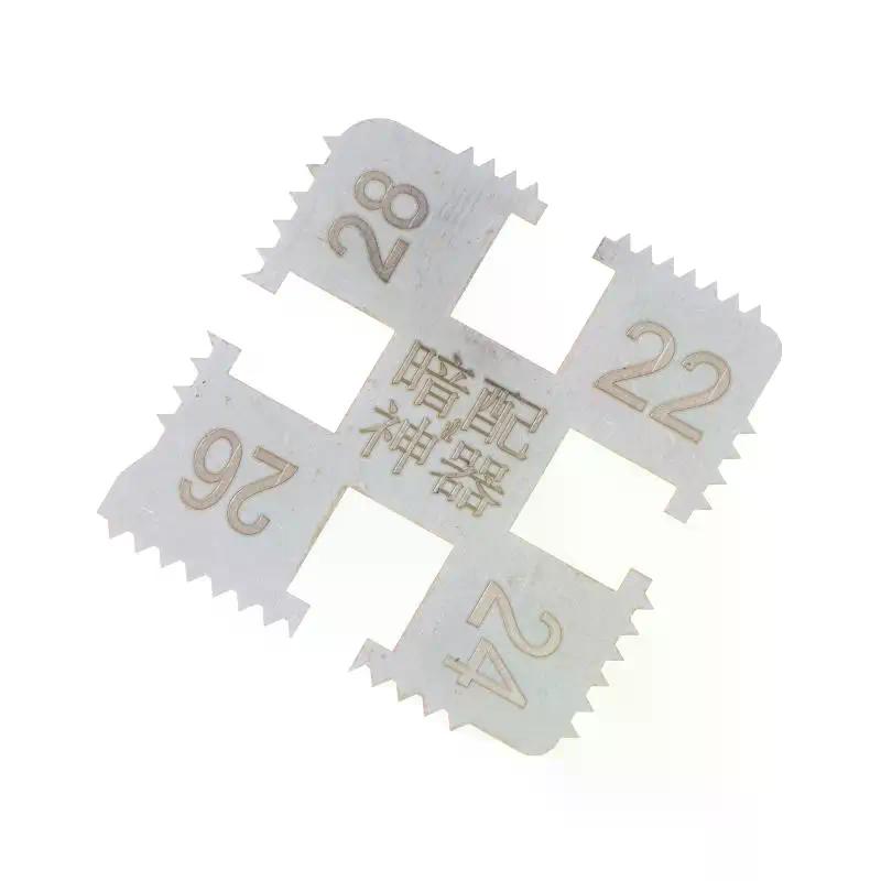 New 2 In 1 Second Generation Dark Matching Gear Pitch Auxiliary Device Marking & Gear Pitch Comparison Tools Professional