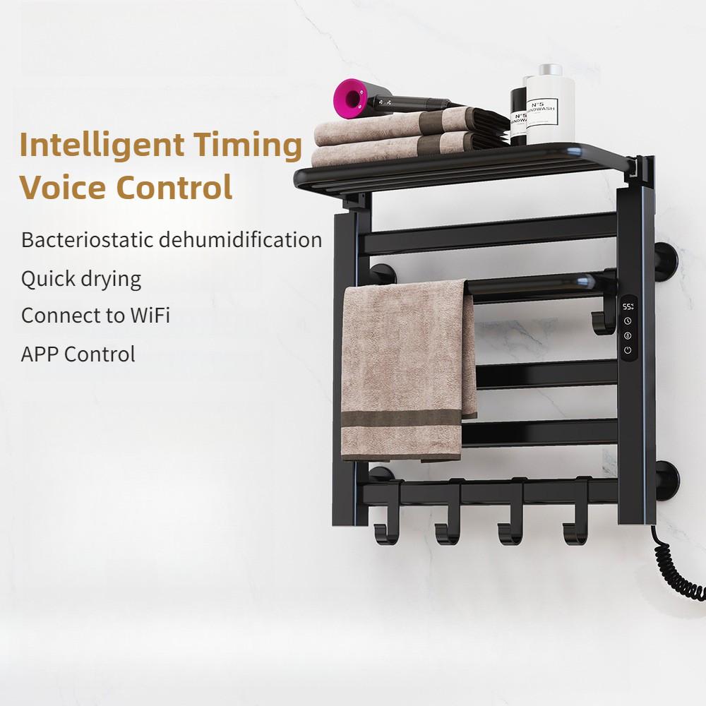 Intelligent Electric Towel Rack Bathroom Constant Temperature Electric Heating Towel Drying Rack Household Towel Storage Rack
