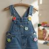 100PCS Two Holes Apple Shape Buttons Colorful Assorted Sewing Projects Wooden Buttons Decorative Buttons For DIY Clothing
