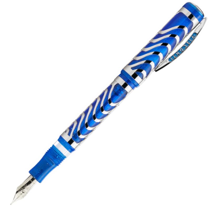 

Перьевая ручка VISCONTI Skeleton Blue Silver Trim 18K Inhalation Type Medium Point M KP43-02-FPM