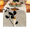 1pcs Digital Printing Creative Leaf Plant Table Flag Bed Tail Flag Placemat Modern Simple Thickened Terylene Tablecloth Cover