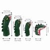PU Leather Golf Club Head Cover Soft Lining Fairway Wood Cover Golf Head Cover Set  Course Play