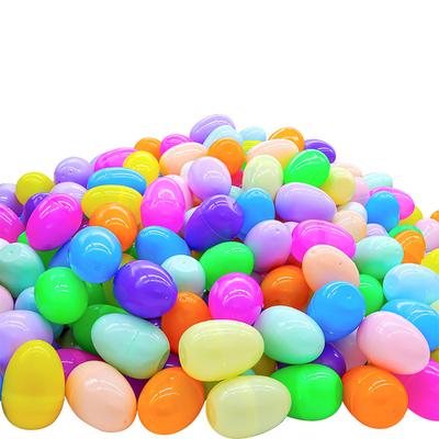 6/12pcs Easter Toys Novelty Plastic Recyclable Plastic Eggs Unfilled DIY Easter Eggs for Craft Projects