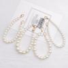 Pearls Chain Strap Short Purse Chain Replacement Pearls Handle Strap Beaded Purse Chains for Purse Handbag Wallet Phone