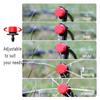 100Pcs Adjustable Micro Drip Dripper 100Pcs T Connector 100Pcs Garden Hose Ground Anchors Drip System Automatic