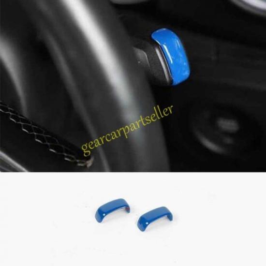 For Jeep Wrangler JL 18-2024 Ocean Blue Rain Wiper Control Lever Cover Trim