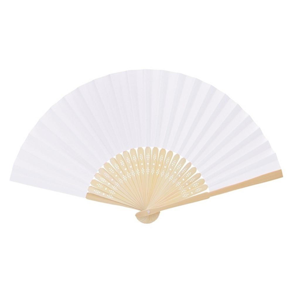 Handmade Kids Drawing Wedding Folding Chinese Style Paper Fan Hand Held