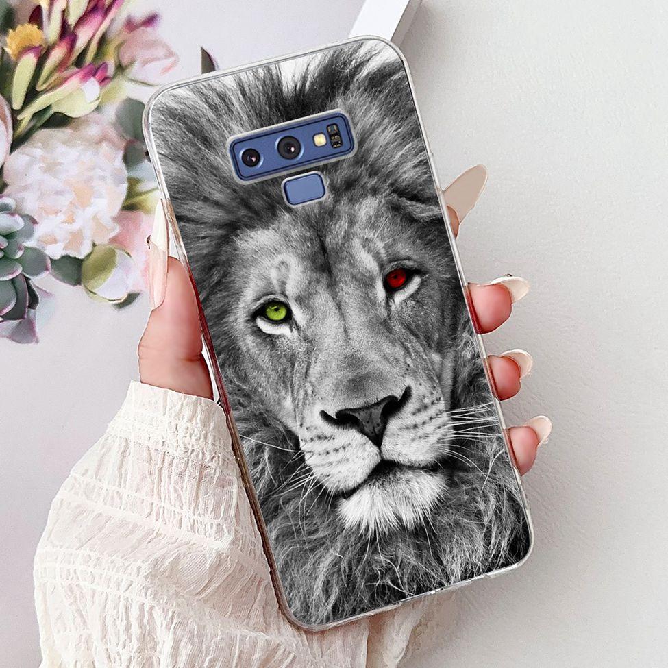 Clear For Samsung Note9 Case Cute Cat Fashion Luxury Painted Soft Cover Phone For Samsung Galaxy Note 9 Case SM-N9600 SM-N960F