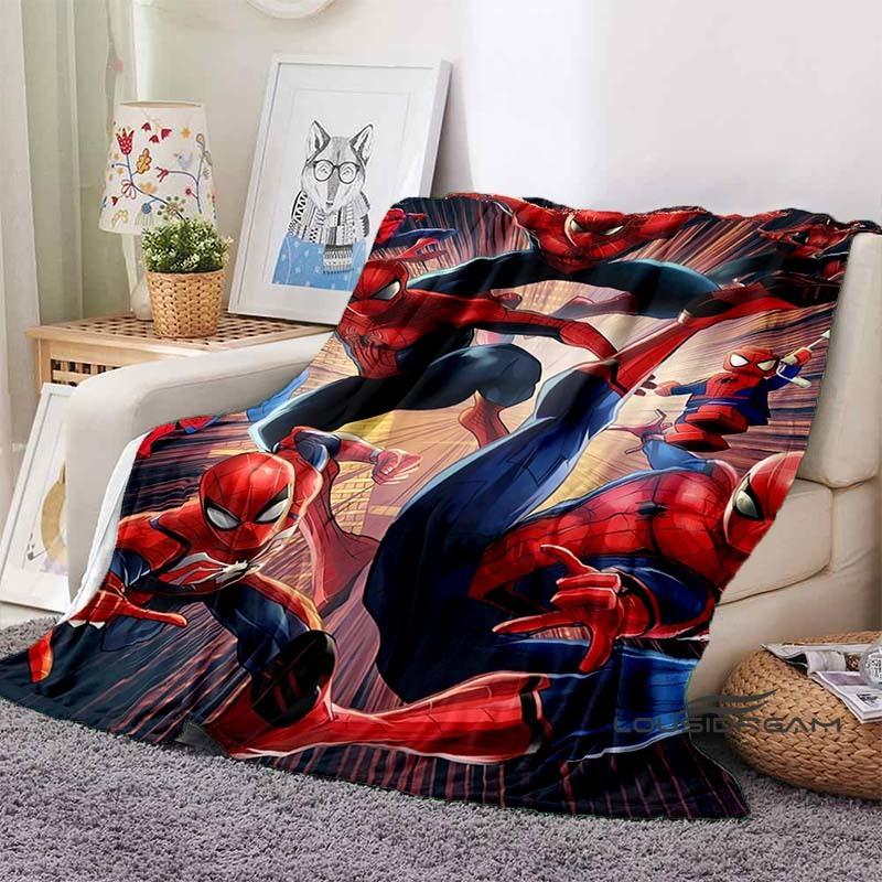 2026 New Cartoon Spider-Man Blanket - Soft, warm, perfect for naps, sofas, offices, beds, and camping - A gift choice for all se