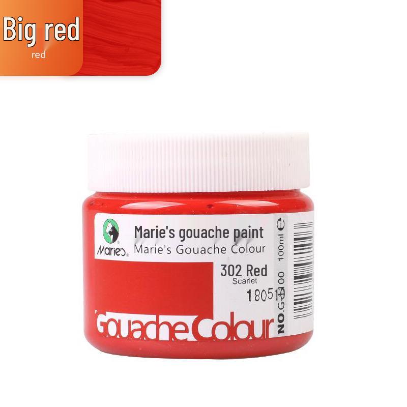 Mali Afwasbare Gouache Verf 100ml - Handgeschilderde Kleuren voor Kinderen en Studenten