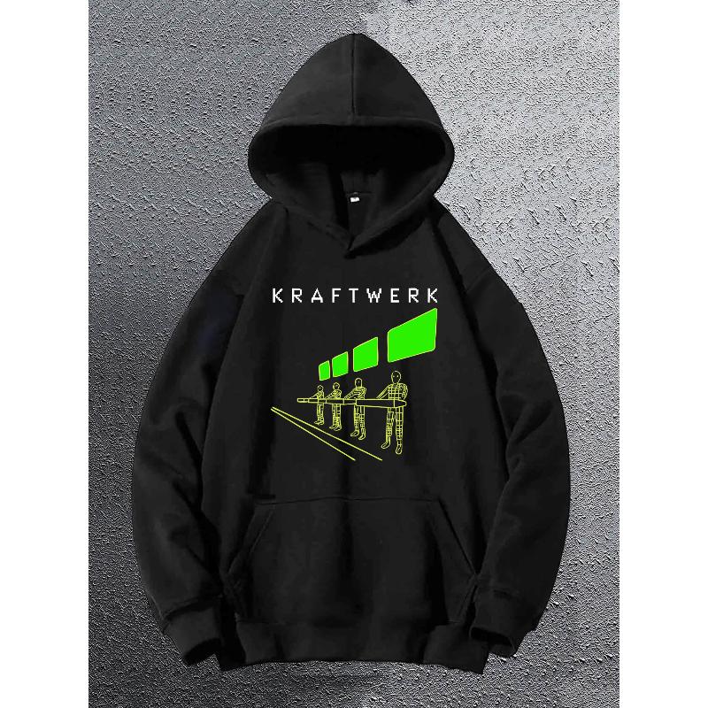 Men s Warm Polyester Hooded Zip-Up Jacket Multi-Pocket Design Wind-Resistant Cozy Cold Weather XXL чёрный