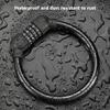 Heavy Duty 4 Digit Bicycles Cable Lock, Bike Portable Code Lock Cable Anti Theft