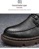 Herrenschuhe im britischen Stil Schwarz/Braun Leder - Herbstmode, Formell/Freizeit, Leichtgewicht, Höhenerhöhend