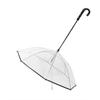 Detachable Clear Pet Dog Umbrellas C-Shape Handle with Leash Doggy Poncho Rainproof Adjustable Raincoat for Dogs Pet Supplies