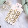 Korean Style Milk Coffee Color Hair Clip Set - Fashionable Rubber Paint Feel BB Side Clips for Girls