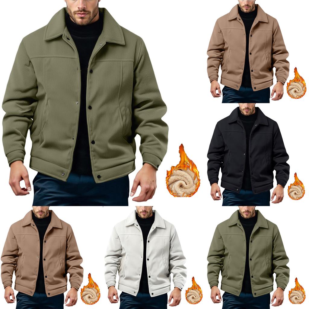 Men's  Leisure  Fashion  Comfort  Flip Collar  Jacket  Coat