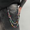 Jeans Chain Punk Belt Chain Gothic Pants Chain Goth Colorful Rhinestone Bead Waist Chain  Female