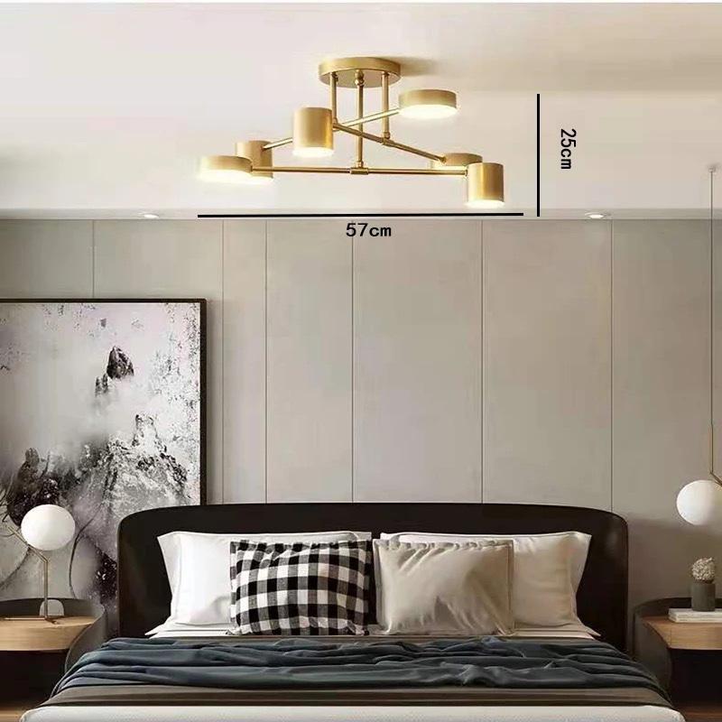 Modern LED Chandelier Luxury 6 Heads Hanging Light For Ceiling Dining Living Rooms Bedroom Ceiling Lamp Hall Home Decor Fixtures