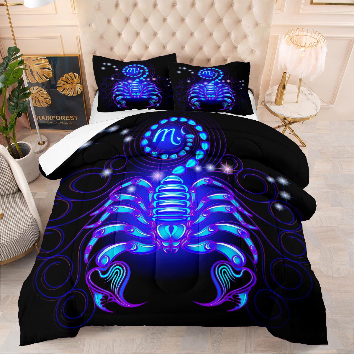 Constellation Fat Quilt Bedding Home Textile Fat Quilt Three-piece Quilt Cover 140*200cm