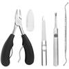 FsGrg Nail Clipper Set, for Ingrown Toenails/ingrown Toenails, for Hard and Thick Nails, Non-slip Design, Multi-functional for Both Hands and Feet,