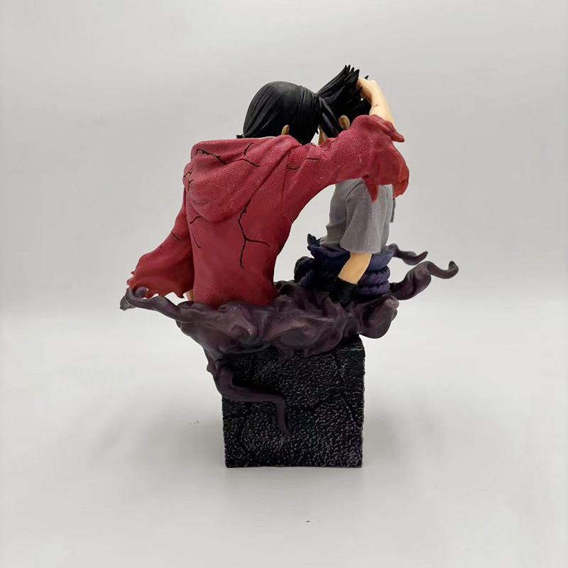 Naruto Uchiha Sasuke Itachi GK PVC Action Figures Anime Figure Brother Reconciliation Figurine Collectible Model Toys Doll Gift