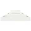 VidaXL Planter White 80x80x27 Cm Solid Pine Wood 823865