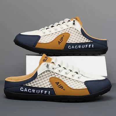 Men's Summer Mesh Slip-On Casual Fashion Shoes - Lightweight, Breathable, All-Match Slippers