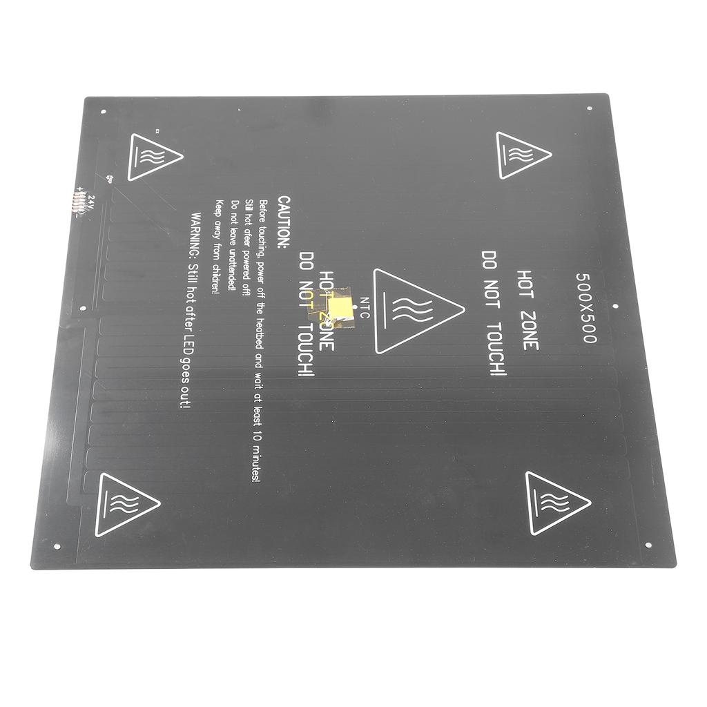 3D Printer Heated Bed 24V 350W High Power Aluminium Alloy 500x500mm 3D Printer Hotbed Platform