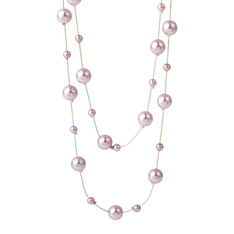 Pearl Clothes Pendant Accessories Necklace Women'S Sweater Chain 2022 Trendy Long Style Niche Autumn And Winter