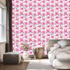 Wallpaper Flowers powder pink, white and light gray 50x1000