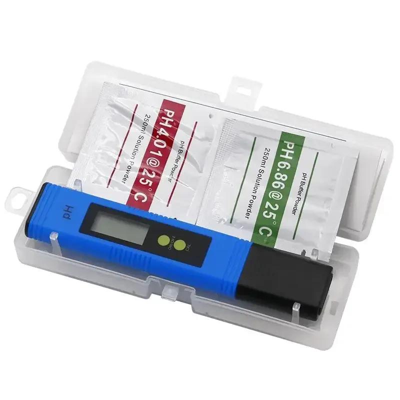 Versatile PH Meter 0.01 Precision for Water Quality Testing 0-14 PH Range LCD Digital Tester for Pools Aquariums Hydroponics