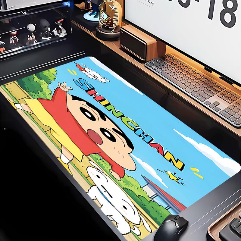Crayon Shin-chan Theme Premium Non-slip Mouse Pad with Stitched Edges,Durable Rubber Material,for Desktop & Gaming Great Gifts