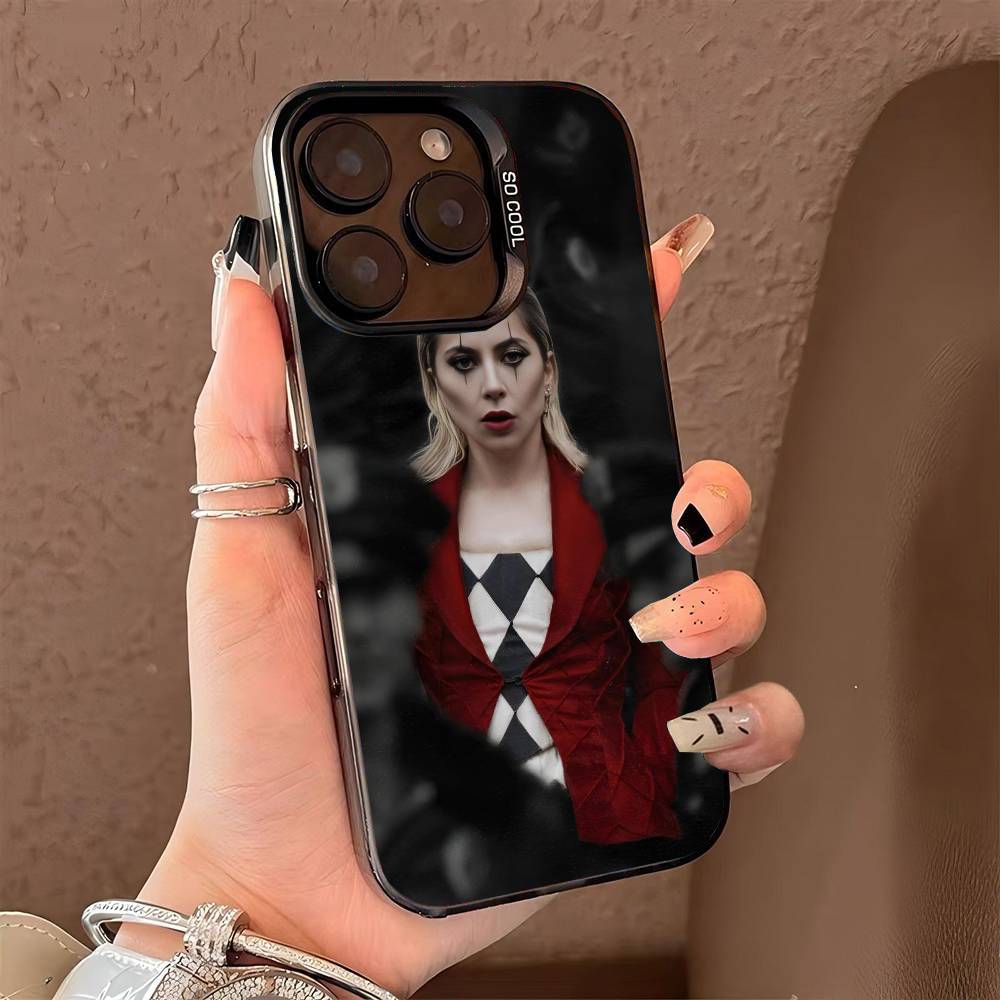 Singer L-Lady Gaga-a Phone Case for iPhone 17 17Air 16 15 14 13 12 11 Pro Max Plus Colorful Silver