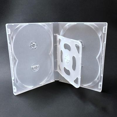 Yüksek Kaliteli Boş CD Kılıfı PP Plastik Sütlü Şeffaf CD Kılıfı CD Kılıfı Kapasitesi 4-8 Disk