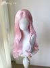 Soft Bright Pink Wave Wig Lace Front 26inch Long Wavy Hiar Wigs Cosplay Synthetic Lace Wigs for Women Daily Pink Lace Front Wig
