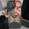 Horror C-Chucky Movie Phone Case For IPhone 16 15 14 13 12 11 Pro Max Plus Leather Shockproof Cover