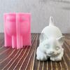 Cats Shape Silicone Candle Molds for Candle Soap Candy Gypsum Decoration Temperature Resistant Fondant Silicone Mold