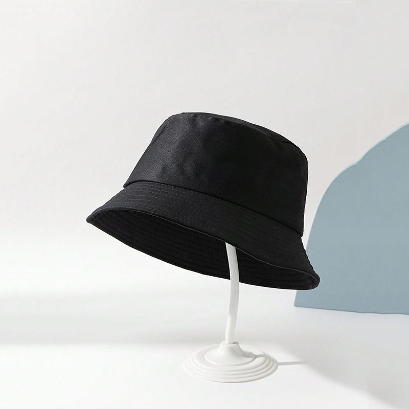 Spring and autumn candy color simple light plate solid color double-sided fisherman hat suitable for men and women daily leisure