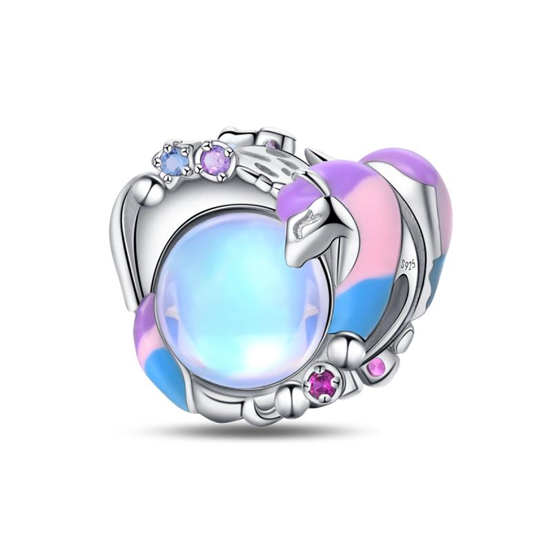 Compatible With Authentic Copper Charm Bead Charms Bead Charms Rainbow Horse Heart Shaped Charm Bead Charms Ideal For Women Fine Do It Yourself Birthd