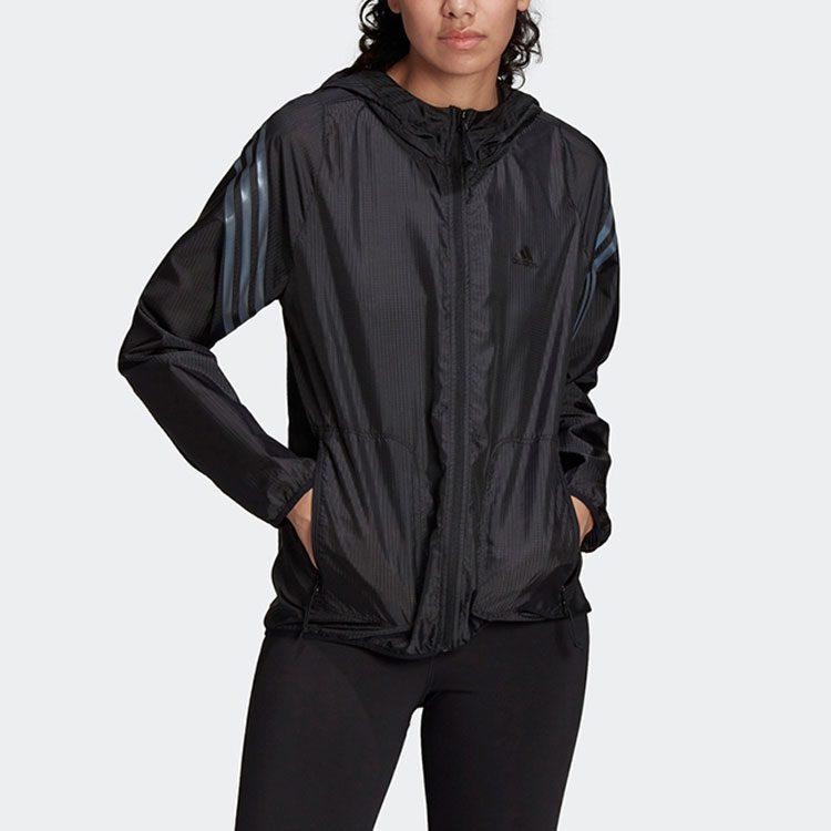 adidas Jackets Women's Black Hooded Moderate Other HC7976