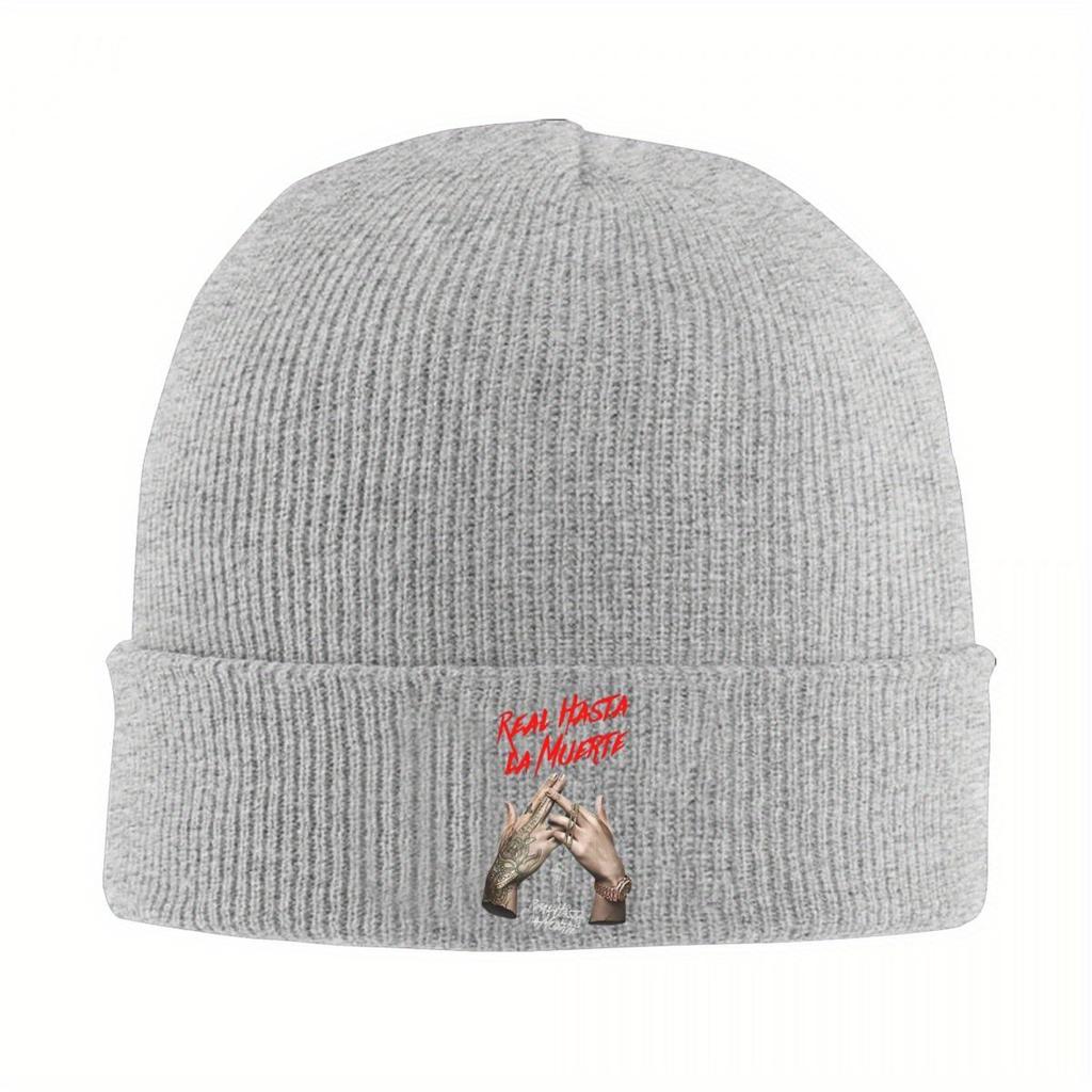 Anuel AA Music Hats Autumn Winter Beanie Warm Real Hasta La Muerte Caps Female Male Knitted Hat
