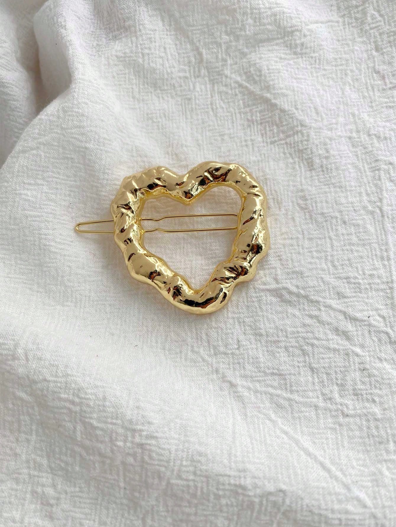 

1 шт. Элегантная золотая металлическая простая резинка для волос серебряная металлическая французская весенняя заколка для волос Y2K заколки для волос сплав модные шпильки аксессуары защелка сбоку 1pc-gold