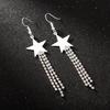 Stylish Star Long Earrings: New Fashion Five-Star Pendant for Women
