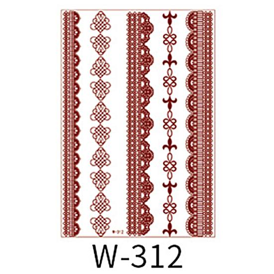 Waterproof Lace Geometric Tattoo Sticker Party Choker Temporary Body Art Decal