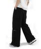 UNLC Wide Cargo String Pocket Pants Black