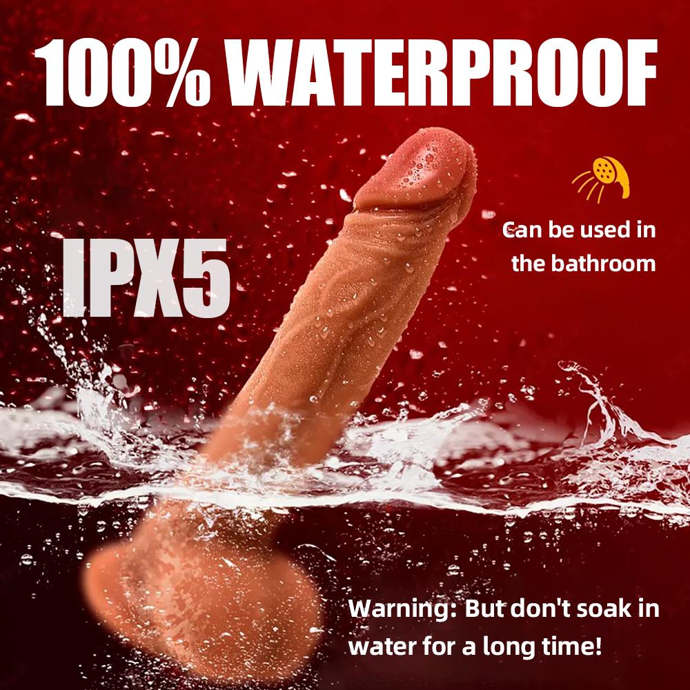 Vibrator Telescopic Dildos Female Realistic Thrusting Dildo Heating Telescopic Fake Dick Anal G-Spot Stimulator Vagina Penetration Adult Women Sex Toy