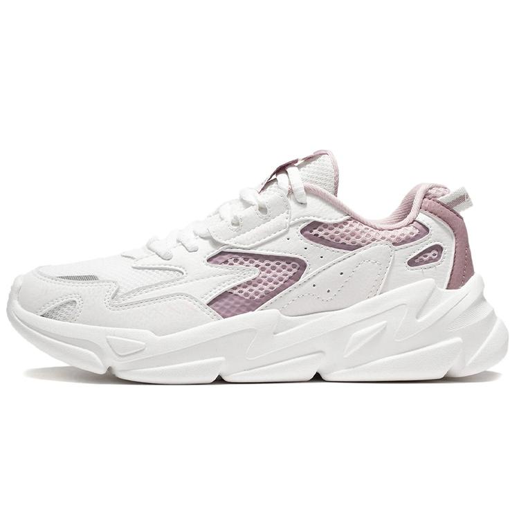 

Новые низкие спортивные повседневные кроссовки LiNing Quiet Shadow для женщин, бело-фиолетовые AGLS054-3 37.5